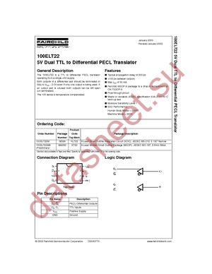 100ELT22M datasheet  